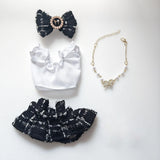 Maxbell 4 Pcs Doll Clothes Set for 5inch or 6inch Pendant Dolls