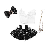 Maxbell 4 Pcs Doll Clothes Set for 5inch or 6inch Pendant Dolls