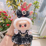 Maxbell 4 Pcs Doll Clothes Set for 5inch or 6inch Pendant Dolls