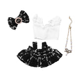 Maxbell 4 Pcs Doll Clothes Set for 5inch or 6inch Pendant Dolls