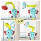 Maxbell Baby Bath Shower Head Elephant Water Sprayer Birthday Gift Child Bathtub Toy Yellow