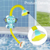 Maxbell Baby Bath Shower Head Elephant Water Sprayer Birthday Gift Child Bathtub Toy Yellow