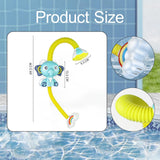 Maxbell Baby Bath Shower Head Elephant Water Sprayer Birthday Gift Child Bathtub Toy Yellow