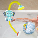 Maxbell Baby Bath Shower Head Elephant Water Sprayer Birthday Gift Child Bathtub Toy Yellow