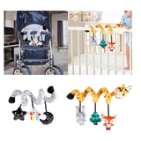 Maxbell Spiral Car Seat Toy Portable Hanging Rattle Toys for Traveling Gifts Newborn Black and White