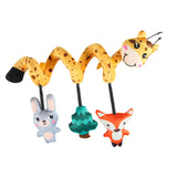 Maxbell Spiral Car Seat Toy Portable Hanging Rattle Toys for Traveling Gifts Newborn Animal Shaped