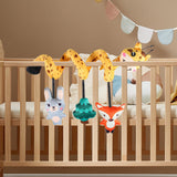 Maxbell Spiral Car Seat Toy Portable Hanging Rattle Toys for Traveling Gifts Newborn Animal Shaped