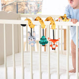 Maxbell Spiral Car Seat Toy Portable Hanging Rattle Toys for Traveling Gifts Newborn Animal Shaped