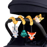 Maxbell Spiral Car Seat Toy Portable Hanging Rattle Toys for Traveling Gifts Newborn Animal Shaped