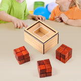Maxbell Blocks Puzzle Development Educational Wooden Puzzles Box for Boys Girls Kids