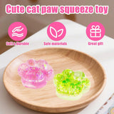 Maxbell 4Pcs Cat Paw Sensory Toys Funny Birthday Gifts Versatile Fidget Squeeze Toys