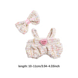 Maxbell 2Pcs Doll Clothes Set Soft for 5.91inch or 6.69inch Pendant Dolls  white