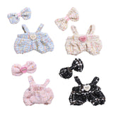 Maxbell 2Pcs Doll Clothes Set Soft for 5.91inch or 6.69inch Pendant Dolls  white