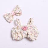Maxbell 2Pcs Doll Clothes Set Soft for 5.91inch or 6.69inch Pendant Dolls  white
