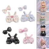 Maxbell 2Pcs Doll Clothes Set Soft for 5.91inch or 6.69inch Pendant Dolls  white