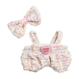 Maxbell 2Pcs Doll Clothes Set Soft for 5.91inch or 6.69inch Pendant Dolls  white