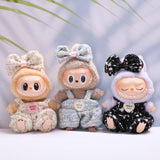 Maxbell 2Pcs Doll Clothes Set Soft for 5.91inch or 6.69inch Pendant Dolls  white