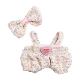 Maxbell 2Pcs Doll Clothes Set Soft for 5.91inch or 6.69inch Pendant Dolls  white