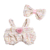 Maxbell 2Pcs Doll Clothes Set Soft for 5.91inch or 6.69inch Pendant Dolls  white