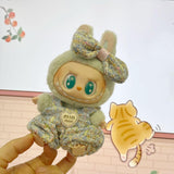 Maxbell 2Pcs Doll Clothes Set Soft for 5.91inch or 6.69inch Pendant Dolls  blue