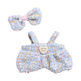 Maxbell 2Pcs Doll Clothes Set Soft for 5.91inch or 6.69inch Pendant Dolls  blue