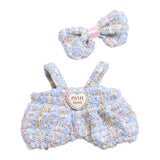 Maxbell 2Pcs Doll Clothes Set Soft for 5.91inch or 6.69inch Pendant Dolls  blue