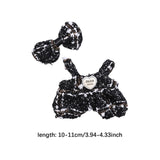 Maxbell 2Pcs Doll Clothes Set Soft for 5.91inch or 6.69inch Pendant Dolls  black