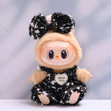 Maxbell 2Pcs Doll Clothes Set Soft for 5.91inch or 6.69inch Pendant Dolls  black