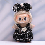 Maxbell 2Pcs Doll Clothes Set Soft for 5.91inch or 6.69inch Pendant Dolls  black