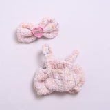Maxbell 2Pcs Doll Clothes Set Soft for 5.91inch or 6.69inch Pendant Dolls  pink