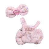 Maxbell 2Pcs Doll Clothes Set Soft for 5.91inch or 6.69inch Pendant Dolls  pink