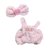 Maxbell 2Pcs Doll Clothes Set Soft for 5.91inch or 6.69inch Pendant Dolls  pink