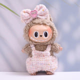 Maxbell 2Pcs Doll Clothes Set Soft for 5.91inch or 6.69inch Pendant Dolls  pink