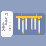 Maxbell Falling Sticks Game Hand Eye Coordination Gift Toy Interactive Reaction Game Yellow