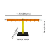 Maxbell Lever Balance Scale and Support Physics Teaching Leverage Ruler with Bracket