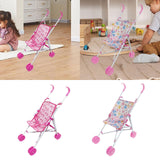 Maxbell Child Game House Cart Gift Simulation Pushchair Toy for Ages 1 2 3 Years Old A