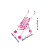 Maxbell Child Game House Cart Gift Simulation Pushchair Toy for Ages 1 2 3 Years Old A