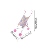 Maxbell Child Game House Cart Gift Simulation Pushchair Toy for Ages 1 2 3 Years Old B