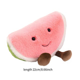 Maxbell Plush Fruit Toy Cute Soft Fruit Series Plush Doll for Adults Boys Girls Kids 22cm Watermelon