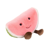 Maxbell Plush Fruit Toy Cute Soft Fruit Series Plush Doll for Adults Boys Girls Kids 22cm Watermelon