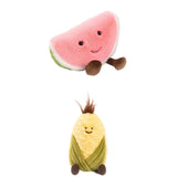 Maxbell Plush Fruit Toy Cute Soft Fruit Series Plush Doll for Adults Boys Girls Kids 22cm Watermelon