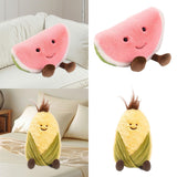 Maxbell Plush Fruit Toy Cute Soft Fruit Series Plush Doll for Adults Boys Girls Kids 22cm Watermelon