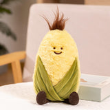 Maxbell Plush Fruit Toy Cute Soft Fruit Series Plush Doll for Adults Boys Girls Kids 27cm Corn