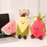 Maxbell Plush Fruit Toy Cute Soft Fruit Series Plush Doll for Adults Boys Girls Kids 27cm Corn
