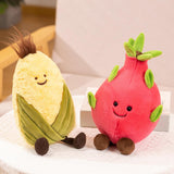 Maxbell Plush Fruit Toy Cute Soft Fruit Series Plush Doll for Adults Boys Girls Kids 27cm Corn