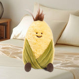 Maxbell Plush Fruit Toy Cute Soft Fruit Series Plush Doll for Adults Boys Girls Kids 27cm Corn