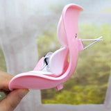 Maxbell Car Seat for Dolls Handcraft Stand Car Vent Clip for Automobile Gift Vehicle Light Pink