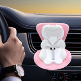 Maxbell Car Seat for Dolls Handcraft Stand Car Vent Clip for Automobile Gift Vehicle Light Pink