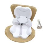Maxbell Car Seat for Dolls Handcraft Stand Car Vent Clip for Automobile Gift Vehicle Brown
