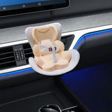 Maxbell Car Seat for Dolls Handcraft Stand Car Vent Clip for Automobile Gift Vehicle Beige